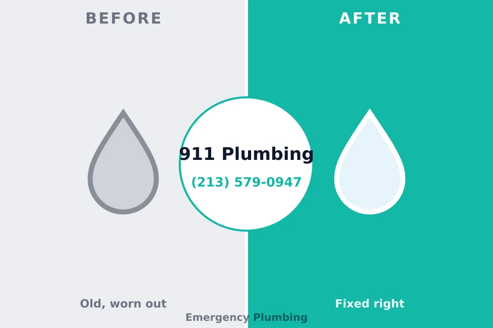 Before and after: plumbing company Devine, TX